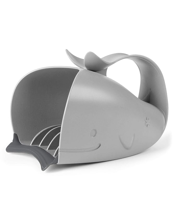 Skip Hop Baby Bath Rinse Cup MOBY Tear-free Waterfall Rinser Grey Age 0+