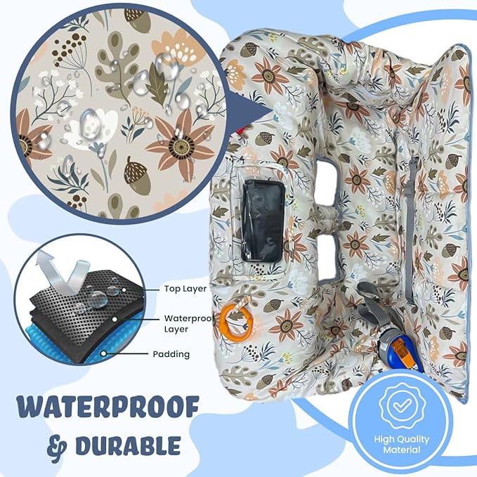 Shopping Cart Cover for Baby and Toddler, Waterproof Grocery Cart and High Chair Cover, Soft Padded Cart Cover for Babies, Universal Fit for Costco, Target and Restaurant High Chairs