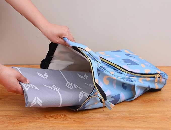 Baby Splat Mat for Under High Chair/Arts/Crafts, 51 x 51 Inch Washable Splash Mat, Waterproof and Wipeable Spill Mat, Anti-Slip Floor Protector, Portable Play Mat and Table Cloth