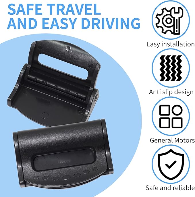 4 - Pack Seat Belt Adjuster Clips, Adjustable Anti - Slip Car Safety Positioners, Universal Fit for Vehicle Seatbelts, Comfort & Safety Accessory for Adults