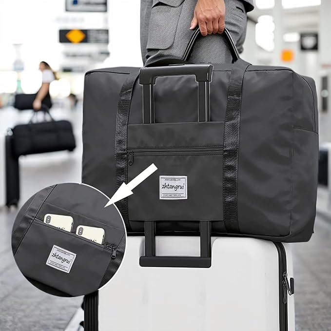 Backless Booster Seat Travel Bag for Airplane - Durable Car Seat Cover & Carrier for Easy Airplane Travel (black)