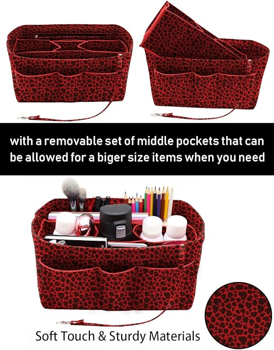 LEXSION Felt Insert Bag Organizer Bag In Bag For Handbag Purse Organizer Fits Speedy Neverful