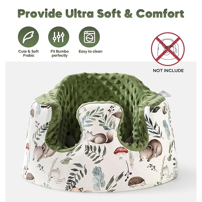 Seat Cover Compatible with Bumbo and Nuby Seat,Soft Breathable Cover for Baby Girl Boy,Cover Only
