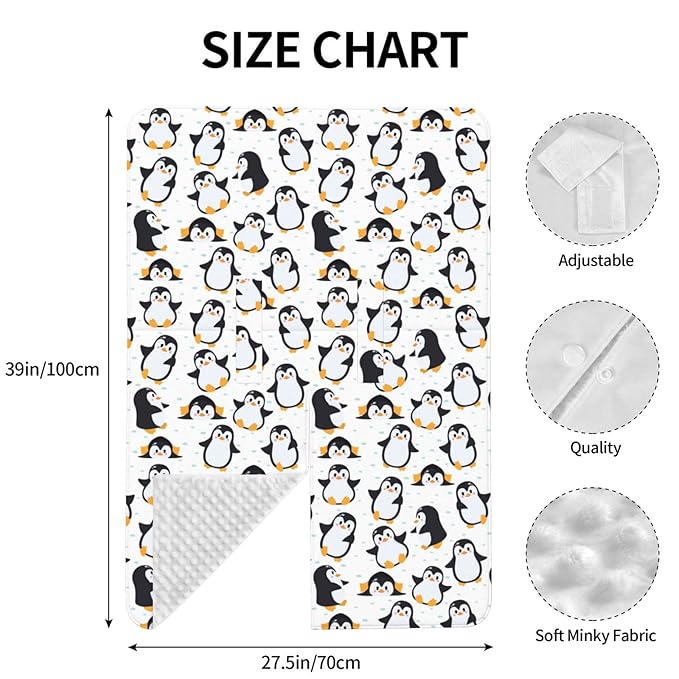 Penguin Car Seat Canopy Cover for Baby, Nursing Cover for Newborn, Penguin Stuff for Baby Stroller Cover for All Seasons
