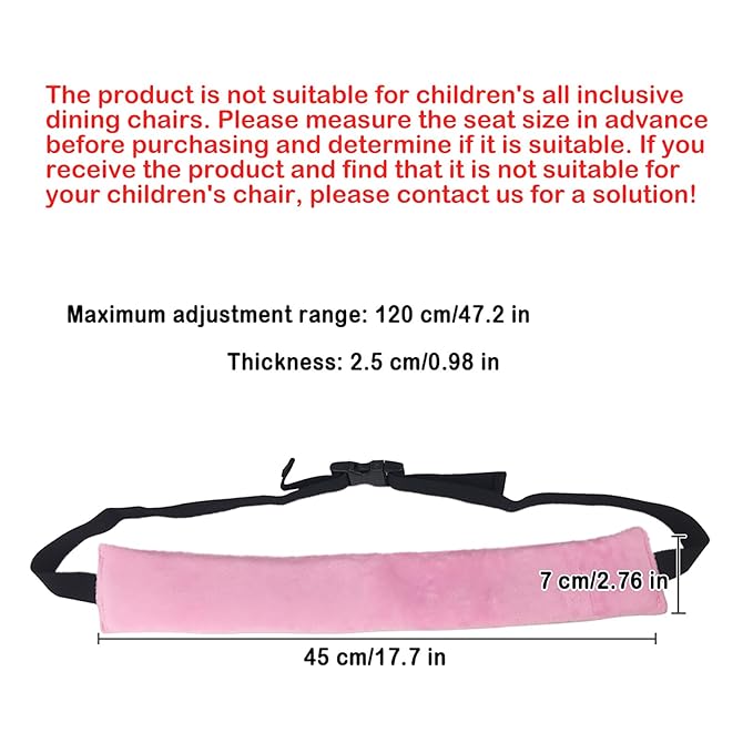High Chair Straps, Universal Baby Safety Strap, Highchair Harness for Infant&Toddler's（Pink）