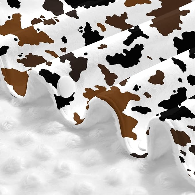 Western Cow Print Baby Car Seat Canopy Cover Multi Use Nursing Cover for Mom Nursing Covers Newborn Cow Print Shower Gift