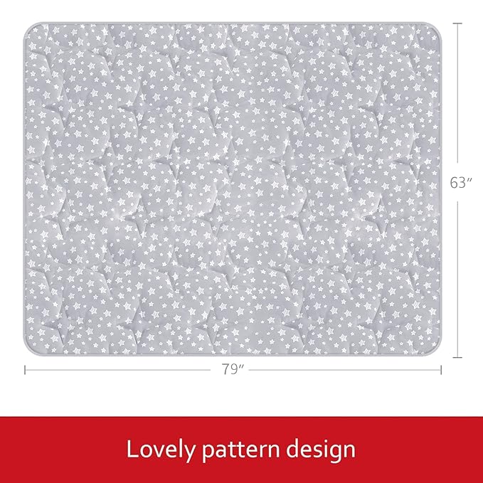 Baby Play Mat, Extra Large Thick Floor Play Mat, Non Slip Padded Baby Play Mat for Playing 79x63 Inches, One-Piece Baby Floor Mat for Babies, Toddlers
