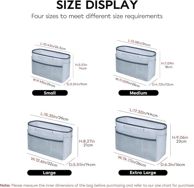 GIVLEFLY Tote Organizer Insert with Multiple Pockets,Purse Dividers with Handle Lightweight Purse Liner with Cup Holder Fit for Saint Louis Large, Neverful and More(Extra Large,Light Blue)