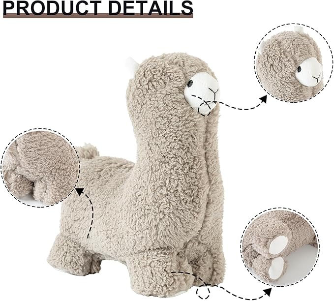 Marwood Cute Door Stopper Decorative Door Stops for Home and Office, Alpaca Weighted Interior Doorstop Fabric Stuffed Animal Door Stopper Floor Decorative