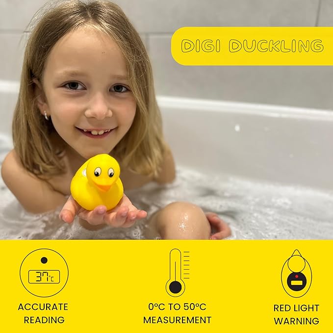 TensCare Cute Digi Duckling Digital Water Thermometer/Bath Toy - a Fun Companion for Your Baby and a Great Way to Test Water Temperature