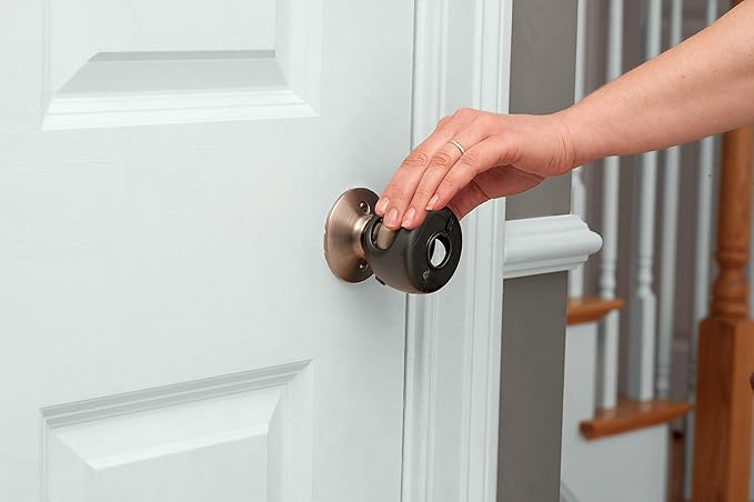 Safety 1st Parent Grip Door Knob Covers, Grey/Charcoal, 4 Count (Pack of 1)