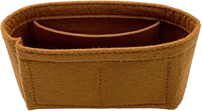 Mini Bag Organizer Fit For MINI Bag Organiser Insert Inner (Brown)