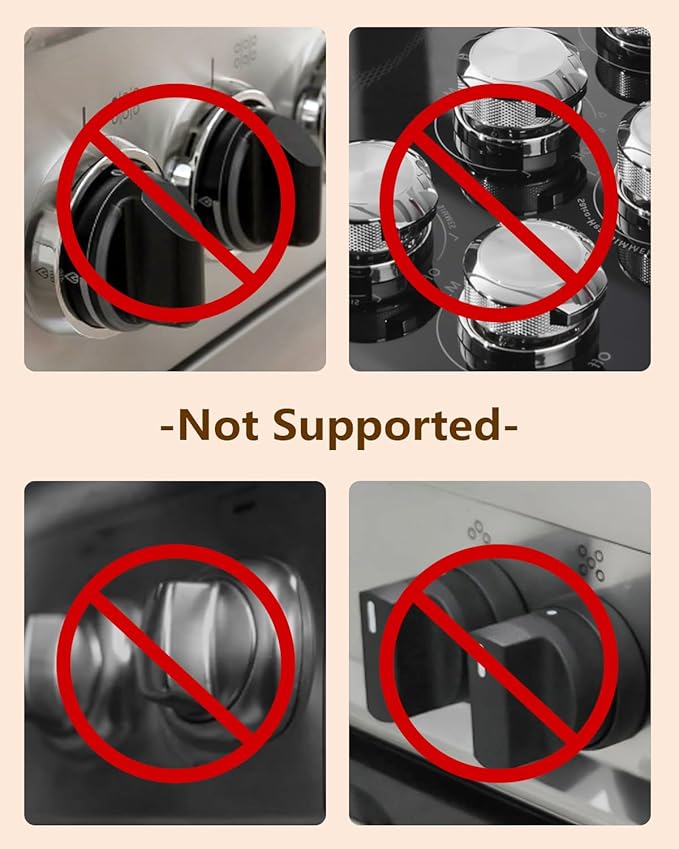 Stove Knob Covers - 5 Pack Heat Resistant Gas Stove Knob Covers with Child Proof Lock & 3M Strong Adhesive, Oil-Proof Oven Knob Covers with Clear Transparent Design, Pet-Friendly