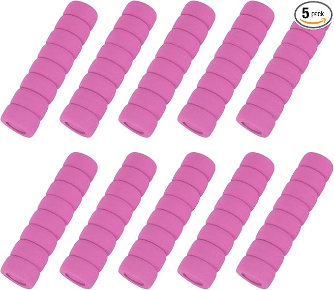 uxcell 10 Pcs Door Knob Cover, Safety Door Handle Protector Covers Anti-Collision Soft Spiral Door Knob Covers Foam Door Pull Cover for Bedrooms Bathrooms Offices Doors, Pink