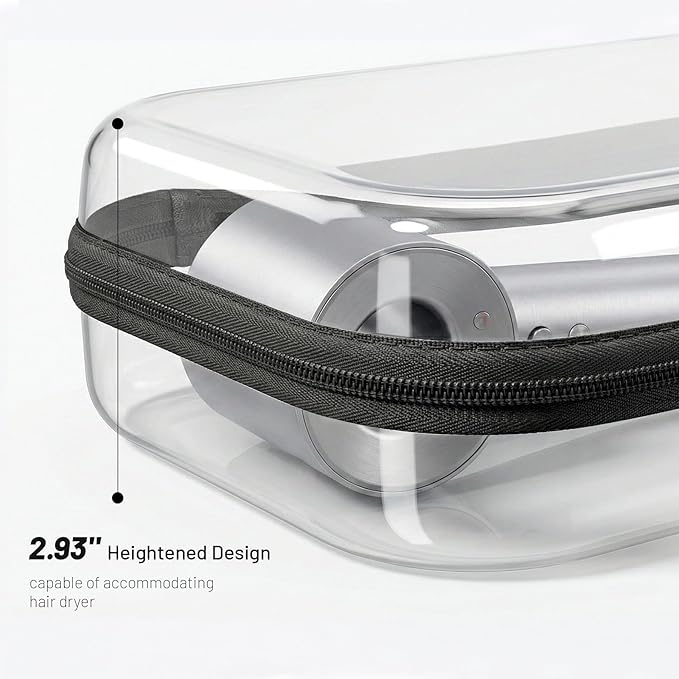 Travel Toiletry Bag for Men,Clear Hard Shell Zipper Case,2pcs Large Capacity Portable Toiletry Organizer Dopp Kit Water-Resistant Shaving Bag For Toiletries Accessories,Makeup Cosmetic Bag For Women
