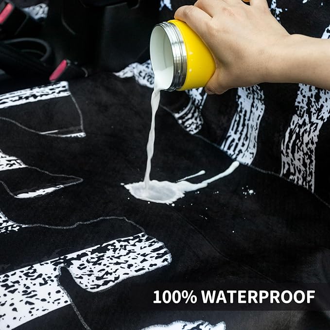 Premium Hooded Cloth Seat Cover for Cars - Automotive Seat Pads Universal Fit for Sedans Truck SUV - Waterproof Front Seat Protectors Great for Athletes Workouts Swimming Running Boxing Yoga