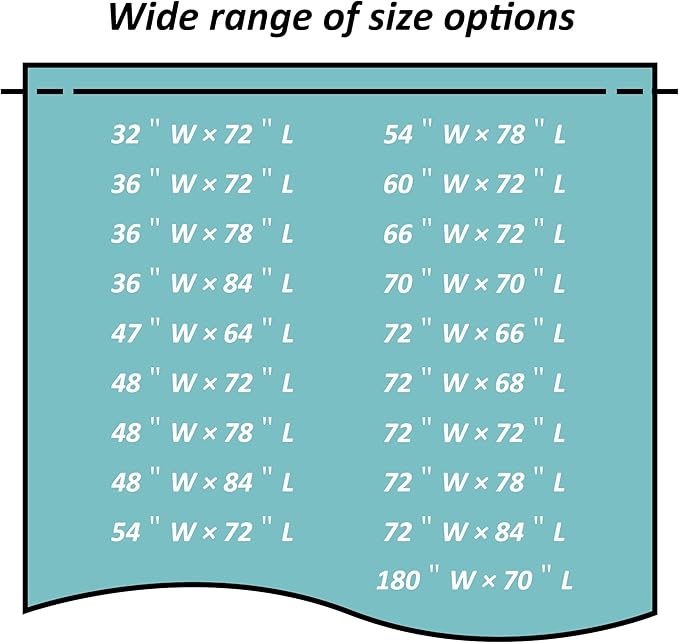Mrs Awesome Long Shower Curtain Liner with 6 Magnets 72 x 78 inch, PEVA 8G Thick & Heavy Duty Plastic Shower Curtain for Bathroom, Waterproof,72x78, Clear