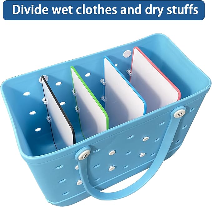 2pcs Bogg Bag Divider Tray - X Large Compatible - Bench Bag Organizer Insert - Accessories (Blue+White)
