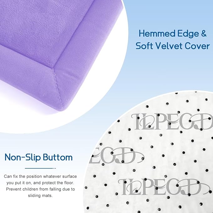 Baby Play Mat for Floor Nursery Muscle Mat Area Rug Playroom Rug 50"x50" Memory Foam 1.3" Thick Crawling Mat for Babies,Toddlers, Infants,Kids (Lavender)