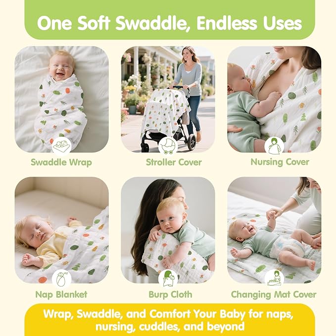 hahaland Baby Newborn Shower Gifts for Boys & Girls with Swaddle Blanket, Rattle Socks and Wristband Set, Plush Rattle, Soft Baby Crinckle Book, Wooden Milestone Card, 0 3 6 12 Months Baby Sensory Toy