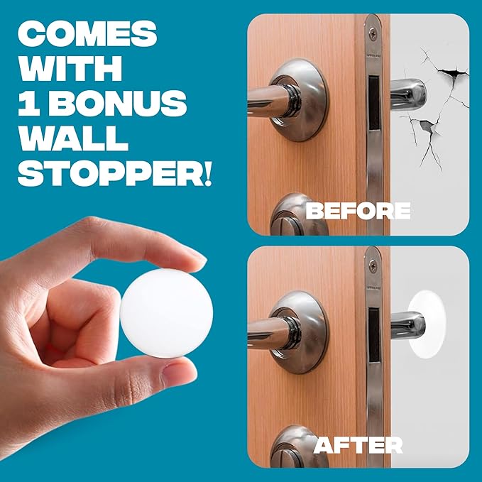 Strongest Home XL Adjustable Chrome Door Stopper with Spring – Heavy Duty Wedge for Oversized, Thick & Heavy Doors, Anti-Slip Rubber Grip, for Commercial, Home & Outdoor Use on Carpet, Wood & Tile