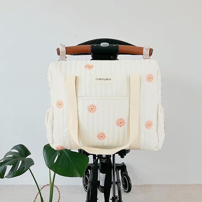 3pc Diaper Bag Tote Set, Hospital Bag for Labor & Delivery, Maternity Travel Bag with Changing Pad & Pacifier Case