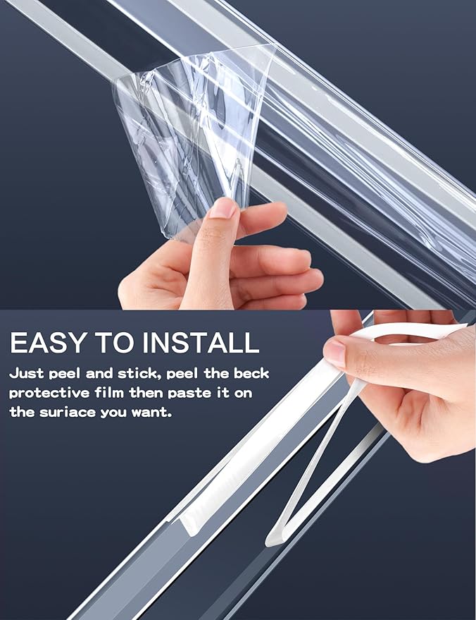 Clear Corner Protectors – Self-Adhesive Baby Proofing Safety Bumpers for Walls, Furniture, Cabinets & Desks – Freely Spliced to Meet Your Needs(12PCS, 2.5x40.6cm/1.0x16in)