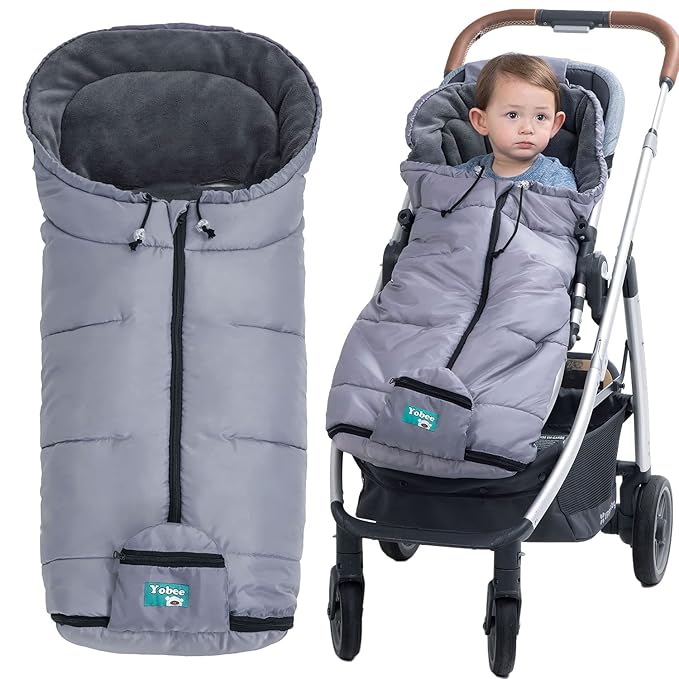 Yobee Baby Bunting Bag for Stroller, Multi Function Toddler Sleeping Bag, Waterproof Windproof Univerisal Footmuff Stroller Accessories fit for Almost Stroller
