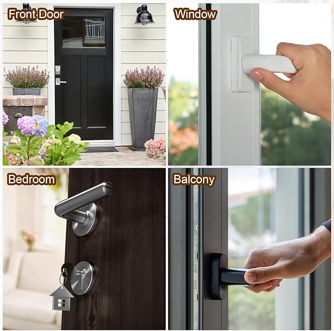 uxcell 5 Pcs Door Knob Cover, Safety Door Handle Protector Covers Anti-Collision Soft Spiral Door Knob Covers Foam Door Pull Cover for Bedrooms Bathrooms Offices Doors, Pink