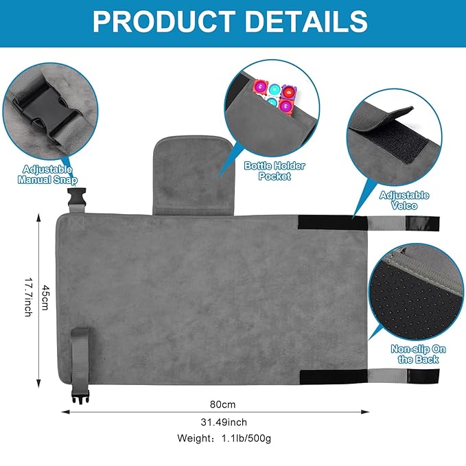 COZYBONDER Toddler Airplane Bed & Travel Essentials - Kids Airplane Seat Extender, Portable Plane Bed for Flights