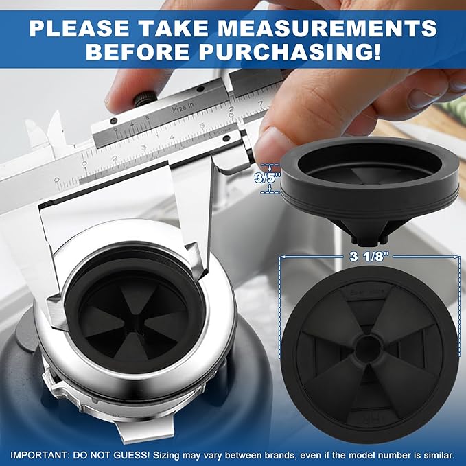 2 PCS Garbage Disposal Splash Guard Collar Sink Baffle, Food Waste Disposer Accessories for Wasting King, Whirlaway and GE Models (3 1/8 Inch in Diameter) by CLEESINK