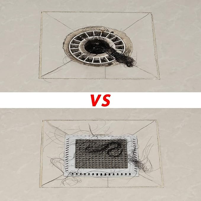 Aojuxix Hair Catcher/Drain Strainer/Shower Drain Cover for Bathroom Floor Drain, Stainless Steel and Silicone (Patented Product)