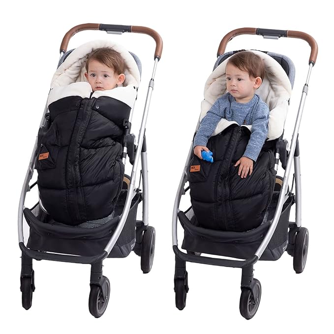 Baby Winter Stroller Blanket, Multifunction Toddler Footmuff, Universal Stroller Cover for Cold Weather, Soft Fleece Bunting Bag