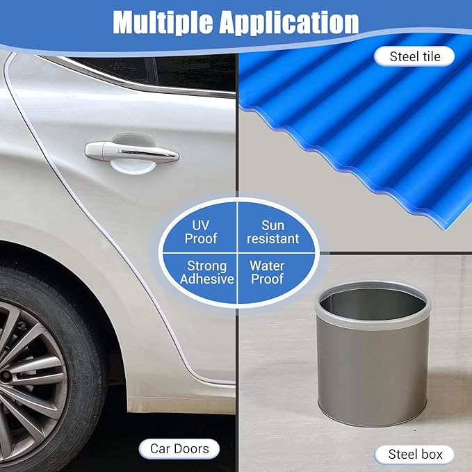 Clear Rubber Edge Trim, Self-Adhesive Transparent Edge Protector for Sheet Metal Parts, Car Doors, Flexible Silicone Rubber Material, Size 1/16"(1.5mm), Fit 0-3/32"(2mm), U Channel Edge Guard, 10Ft
