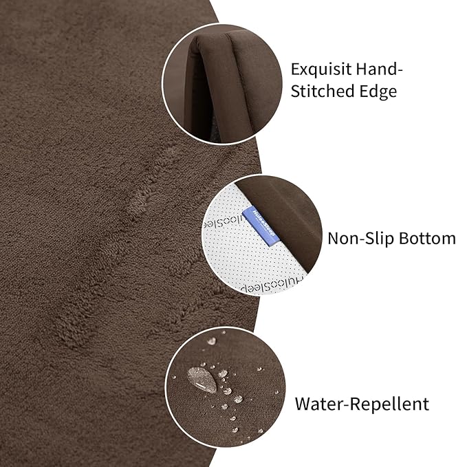 Large 79"x110" Baby Activity Play Mat for Floor,1.3" Thick Elasti Foam Cushion Mat for Tummy Time & Crawling,Non-Slip&Safe for Infants,Toddlers & Kids, for Living Room,Classroom & Playroom（Dark Brown)