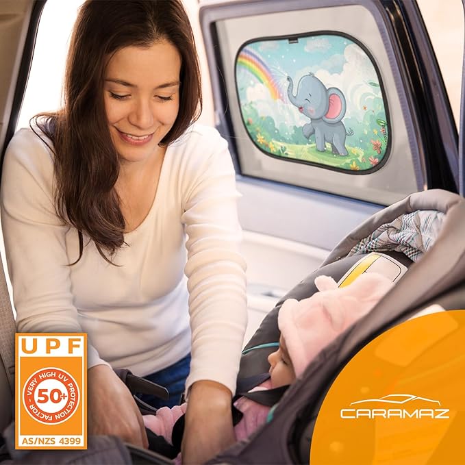 Car Window Shade for Baby with Certified UV-Protection 2 Pack - 20"x12"