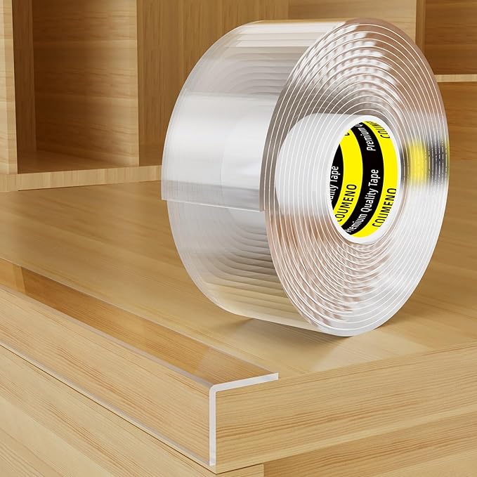 COUMENO Clear Edge Protector,Safe Corner Protector, Anti-Sharp Edge Protector, for Furniture, Drawers, Tables, Cabinets1.6inX16.4FT