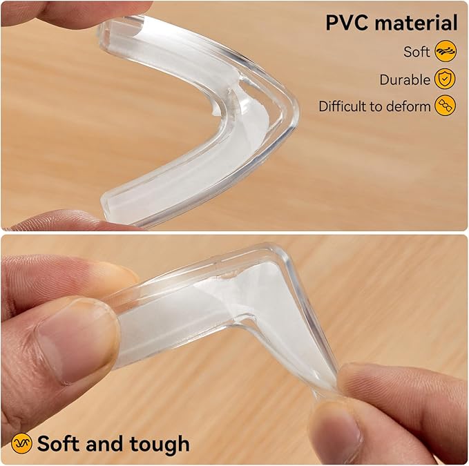 EBUKTUK 4pcs, Corner Protectors, Table Corner Protectors to Cover Sharp Furniture, Corner Guards Bumpers to Keep Our Family Safe, Anti-Collision, Suitable for Table Corner Cabinet Corner Window Corner