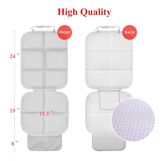 Meolsaek Car Seat Protector, Durable Car Seat Protector for Child, Waterproof Thick Pad Car Seat Cover for Back Seat Protecor (No Imprints)