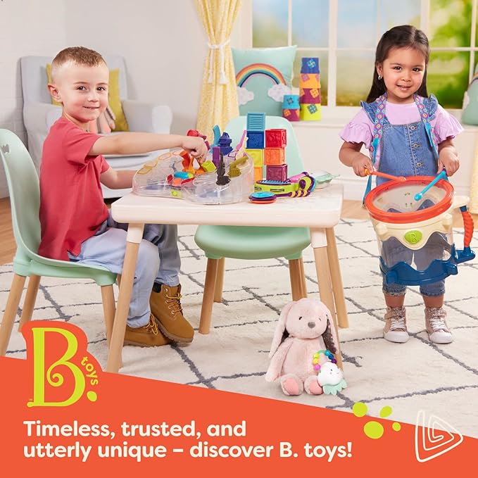 B. toys – Baby Activity Station – High Chair Suction Cup Toy with Music & Lights – Sensory Activity Center – Developmental Toys for Babies, Infants – whirly pop – 6+ Months