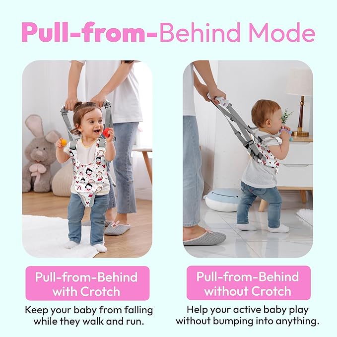 Watolt Baby Walking Harness - Handheld Kids Walker Helper - Toddler Infant Walker Harness Assistant Belt - Child Baby Walk Learning Help Support Assist Trainer Tool - for 7-24 Month Old