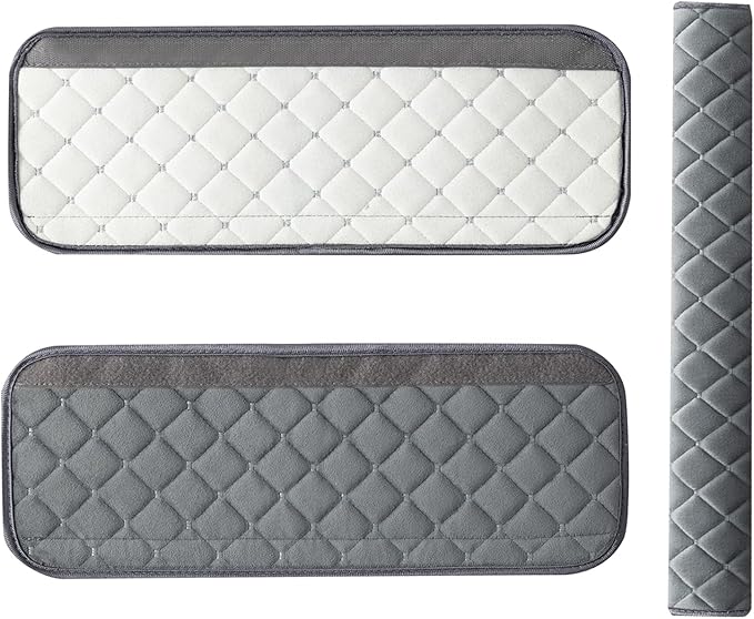 Seat Belt Cover Pad Car Accessories Car Seat Belt Pads Seatbelt Cushion Seatbelt Covers seat Belt Cover pad for Adults 2 Pack 15.5in（Gray）
