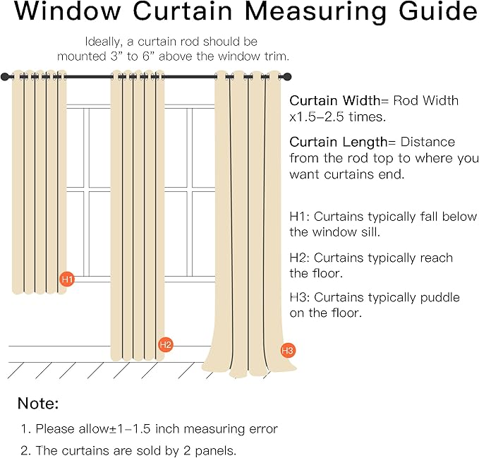 XiDi Beige Curtains with Sheer Overlay for Living Room Bedroom 2 Panels Star Hollow Out 80% Blackout Double Layer Curtains for Kids Girls Room Darkening Grommet Window Drapes with Tiebacks W52 X L63