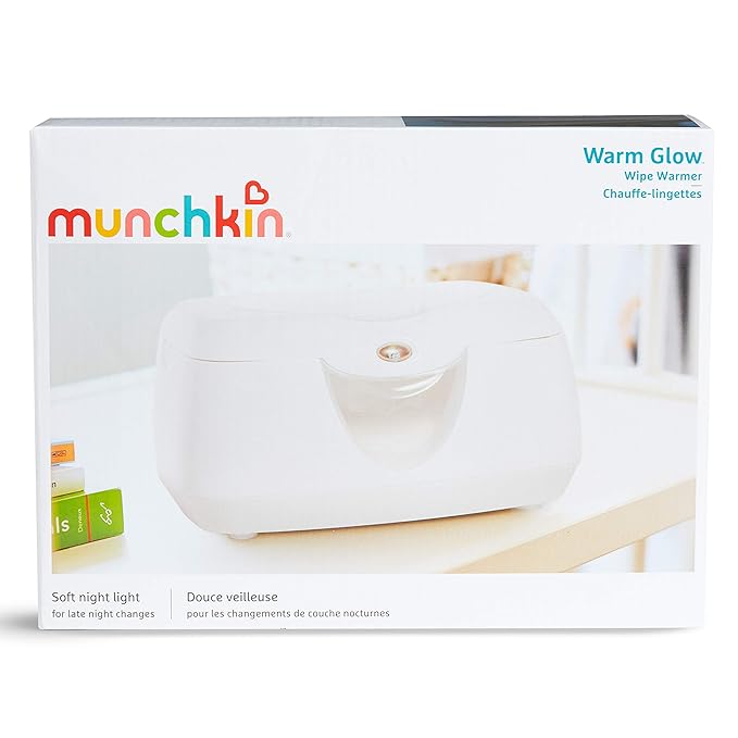 Munchkin Warm Glow Baby Wipe Warmer,White,(Pack of 6)