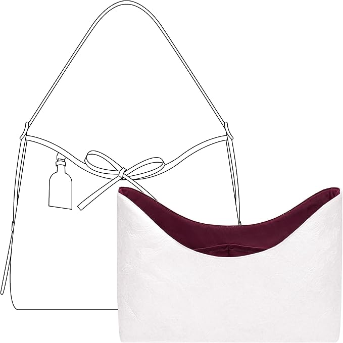 Purse Organizer Insert for LV Carryall MM Handbag,Custom Fit Inside Premium Prunoir Lightweight WaterResistant Tote Bag Insert with Cup Holder Accessories