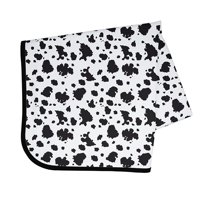 BapronBaby Cowhide Splash Mat - Waterproof Catch-All for Under High Chairs, Floors, Tables, Playtime or Arts & Crafts - Machine Washable - 45" x 45”