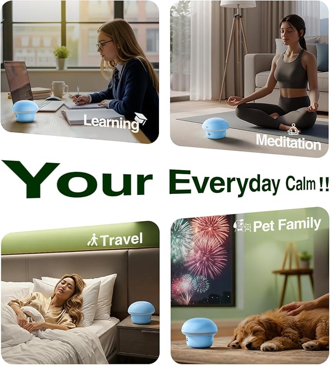 Portable White Noise Sound Machine for Baby, Kids & Adults, 20 Non-Looping Sounds, 48H Playtime, 30 Level Volume, Memory, 3 Timers & Night Light, Sound Therapy for Sleep, Home, Travel, Office, Gift