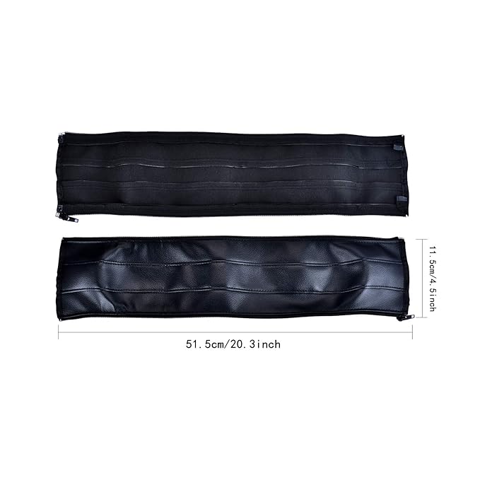 Universal Stroller Handlebar Cover – PU Leather Armrest Sleeve for Baby Strollers, Dustproof and Protective Grip for Infant and Toddler Prams, Black
