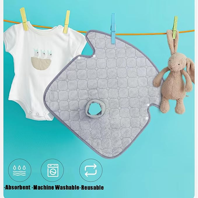PandaEar 2 Pack Infant Car Seat Protector for Potty Training, Waterproof Piddle Pads Cover Car Seat & Stroller Protector for Babies & Toddlers, Machine Washable, Non-Slip Backing