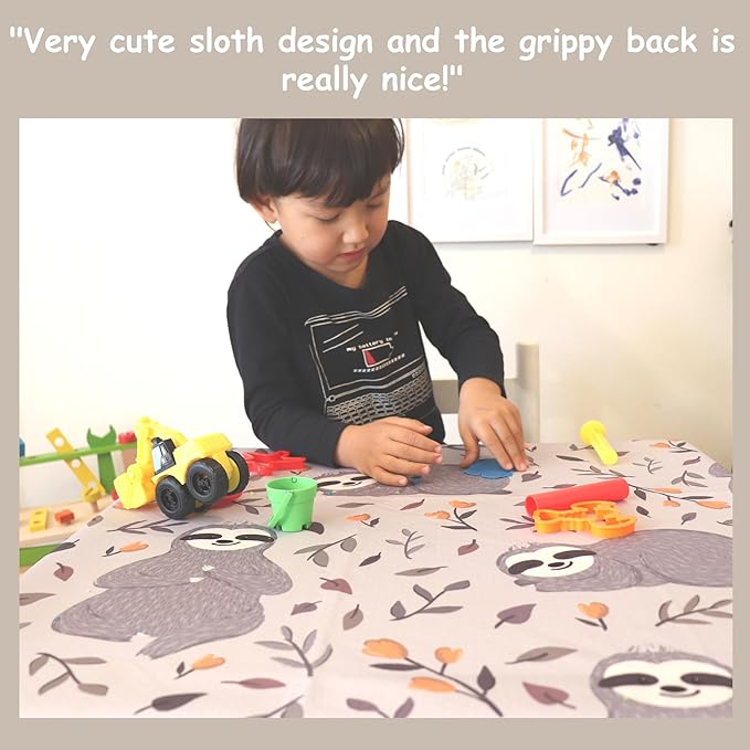 BABYBOET Splat Mat for Baby – Under High Chair Floor Mat Protects Wood, Vinyl and Carpet from Spills – Waterproof 4 Layer Baby Mat with Anti-Skid Backing Deters Bunching and Sliding (51” x 51”)